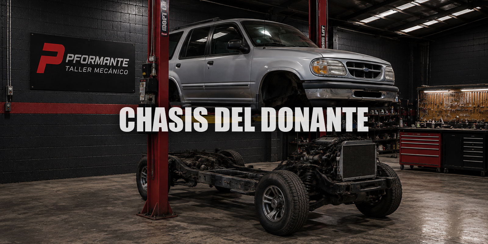 Chasis del vehículo donante